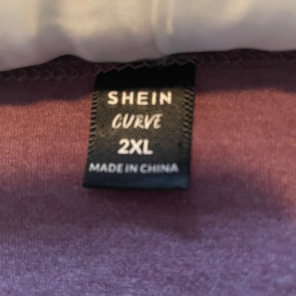 5 for $12 Purple with shiny hearts long sleeve tee - Picture 2 of 2